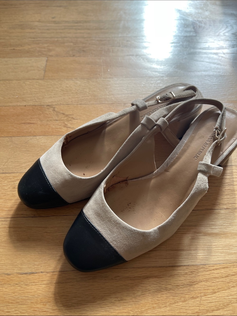 Banana Republic suede leather sling backs size 7